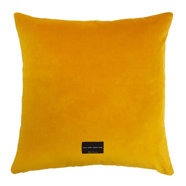 Tassel Cushion Ochre Back 40x40cm One Nine Eight Five website