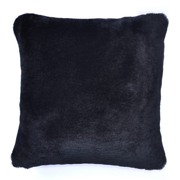 Sheepskin Cushion Black ONE NINE EIGHT FIVE