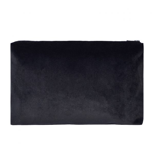 Zip Pouch Large Black Back Website ONE NINE EIGHT FIVE