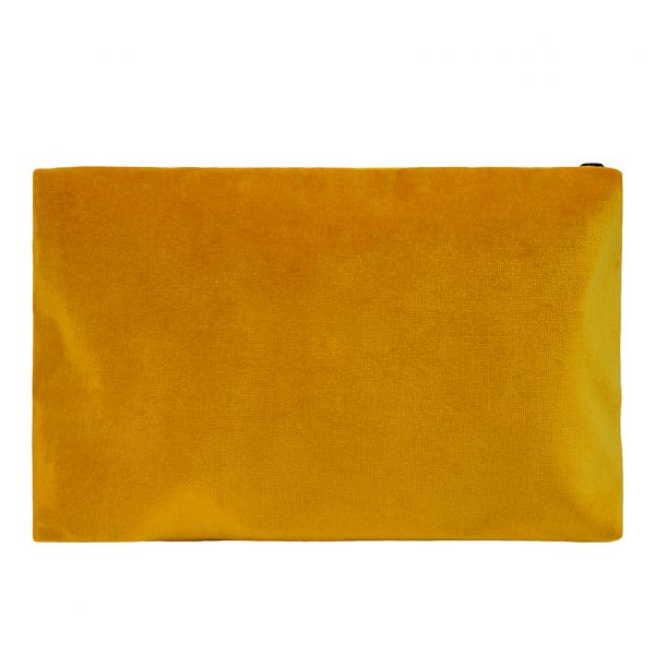 Zip Pouch Large Ochre Back Website ONE NINE EIGHT FIVE