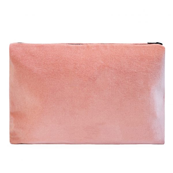Zip Pouch Large Pink Back Website ONE NINE EIGHT FIVE