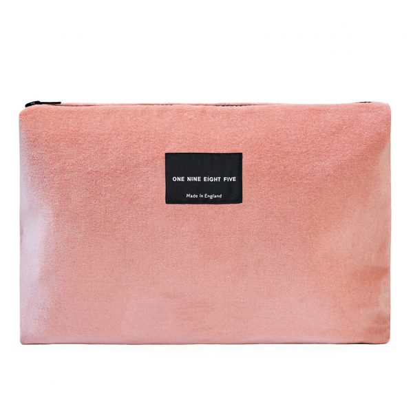 Zip Pouch Large Pink Front website ONE NINE EIGHT FIVE b