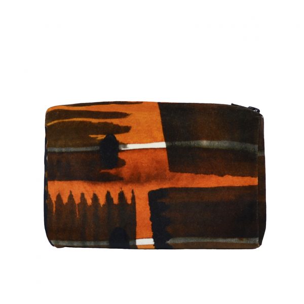 Zip Pouch Small Abstract Check Back Website ONE NINE EIGHT FIVE