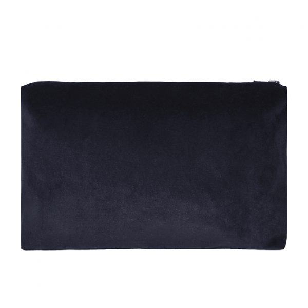 Zip Pouch Large Grey Back ONE NINE EIGHT FIVE