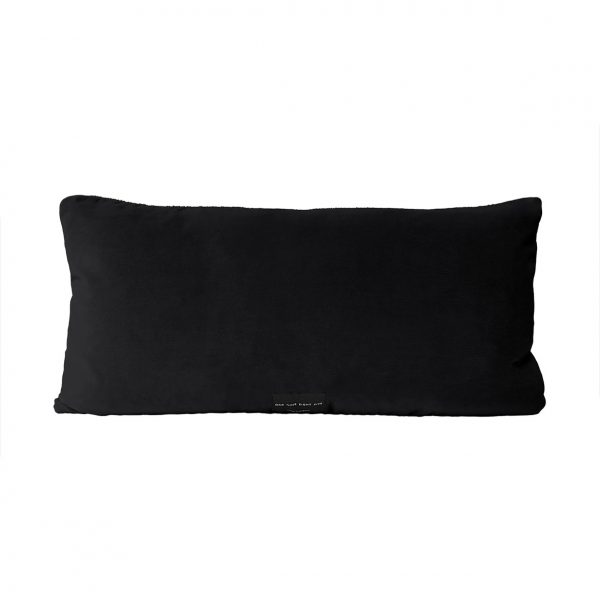 Tassel Cushion Black Back 30x60cm One Nine Eight Five website