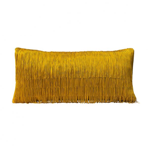 Tassel Cushion Ochre 30x60cm One Nine Eight Five website