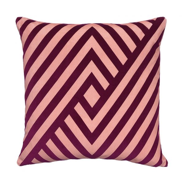 Dorsey Cushion Pink Front 45x45cm One Nine Eight Five Website