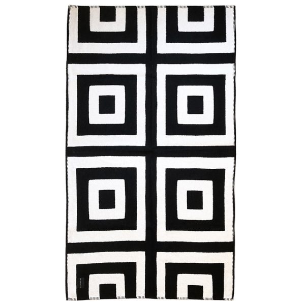 Nola Throw Black One Nine Eight Five Front Spec