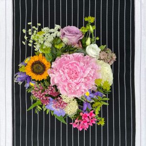 Dixie Stripe Black Table Runner