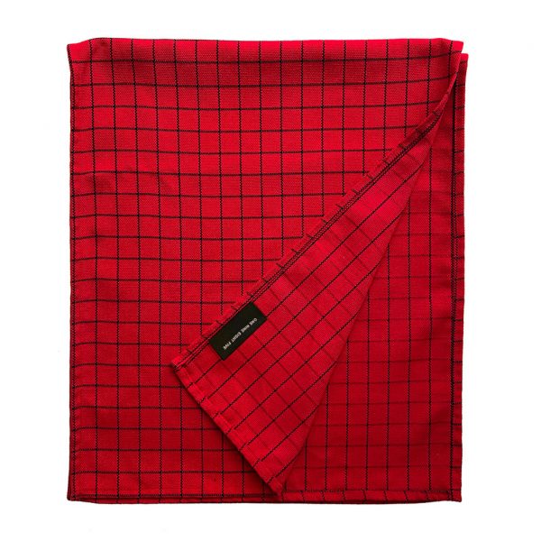 Dixie Table Runner Red Check Folded One Nine Eight Five b website