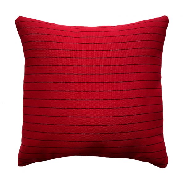 Etta Cushion Red Stripe Front 45x45cm Website