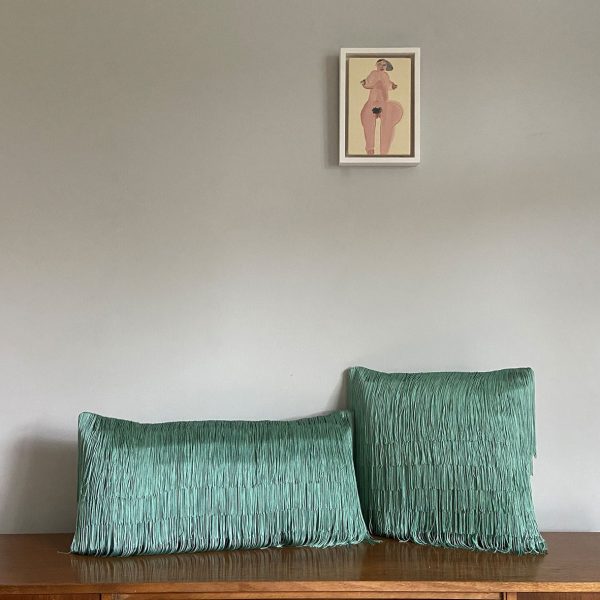 Jade Tassel cushions console One Nine Eight Five website