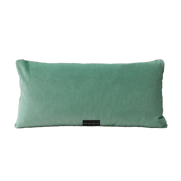 Tassel Cushion Jade Back 30x60cm One Nine Eight Five website