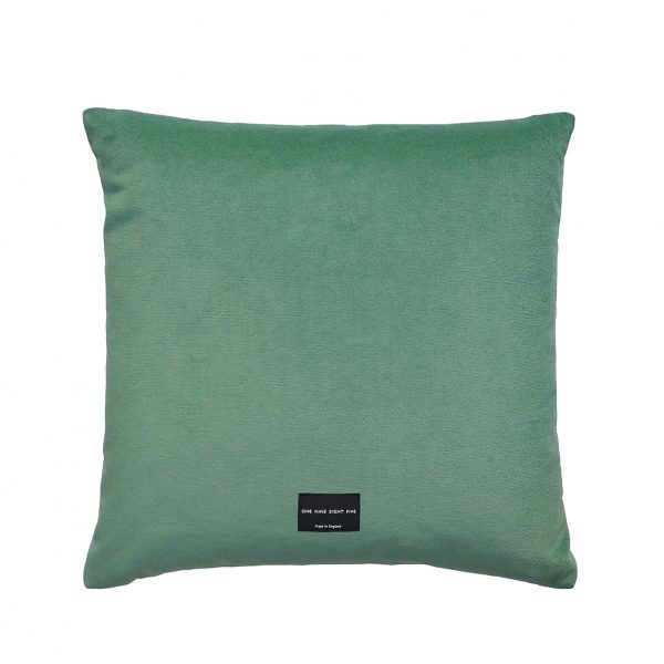 Tassel Cushion Jade Back 40x40cm One Nine Eight Five Website